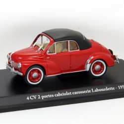 Renault 4cv 2 Portes Cabriolet Carrosserie Labourdette - 1/43 ème