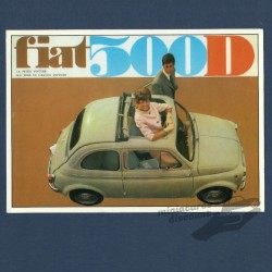 Fiat 500 - Carte Postale...