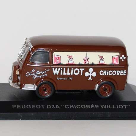 Peugeot D3A Chicorée Williot 1/43 en boite